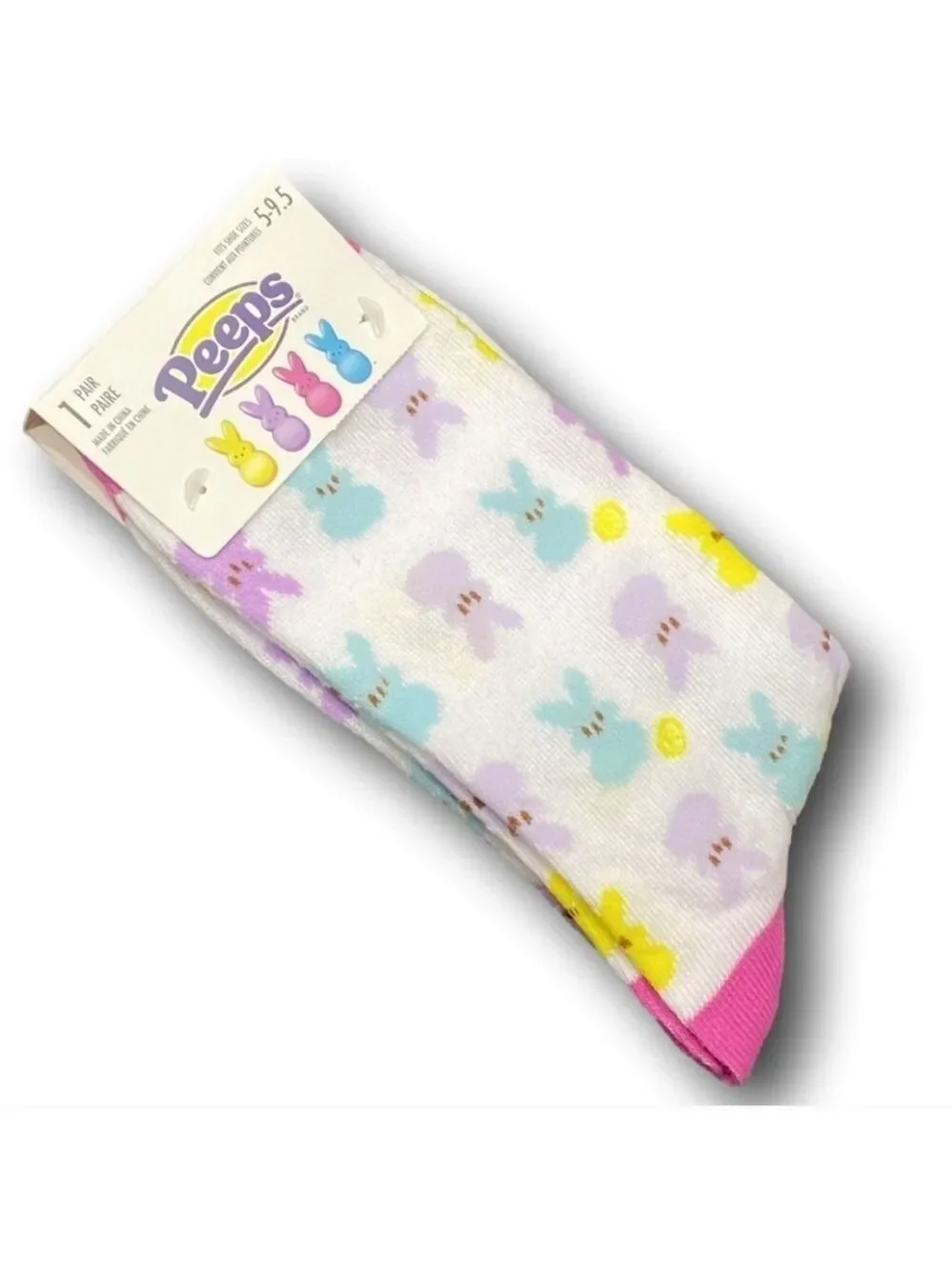 4/$25 New Easter Peeps Patterned Socks Bunny Pattern Socks Easter Basket Stuffer